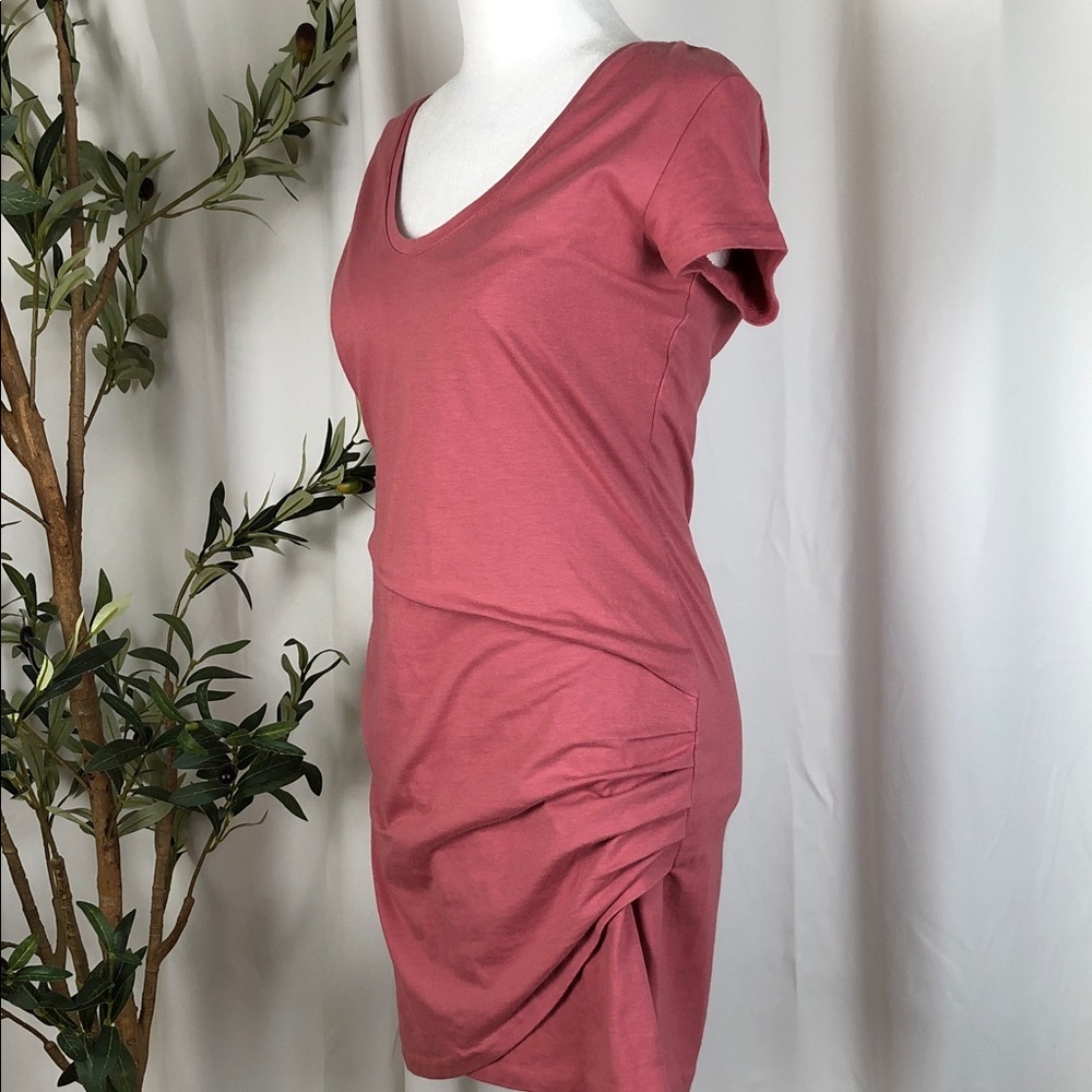 Athleta Central Dress Asymmetrical Pink Sz SP (DJ3) - Picture 5 of 9